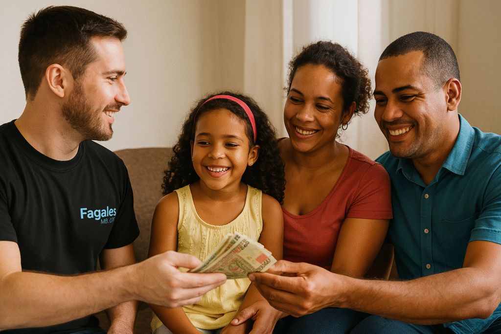 Entregas de efectivo, transferencias y más