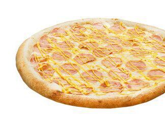 pizza chorizo italiano comida casera sobre fondo blanco aislado vista superior lateral 151517 148