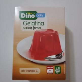 Gelatina sabor fresa HiperDino Daily con vitamina C – 170 g
