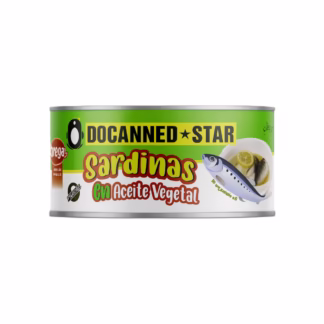 Sardinas DOCANNED STAR en Aceite Vegetal – Lata 1000g